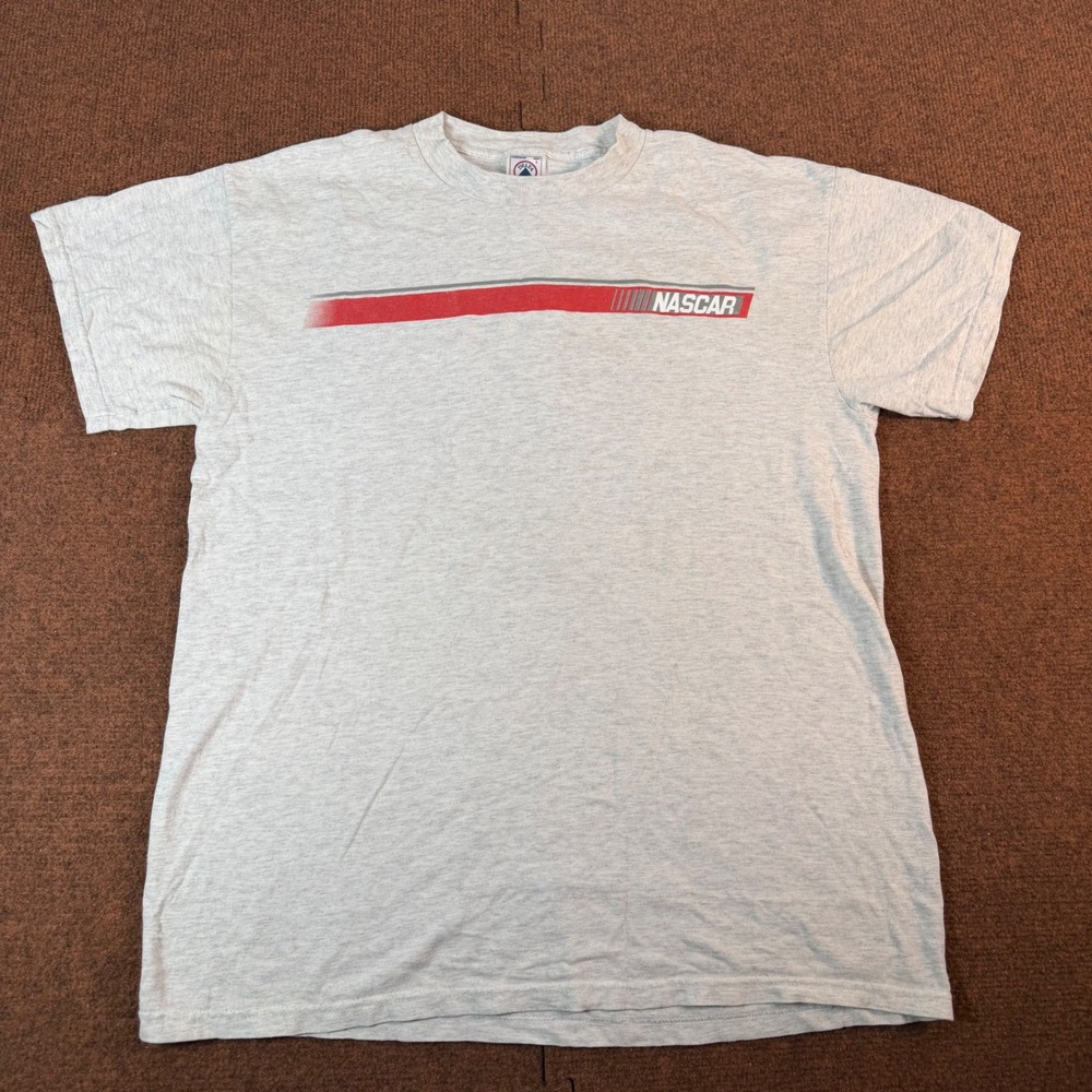 NASCAR Delta Pro Weight Graphic T-Shirt Mens Large Gray Racing Wide Open